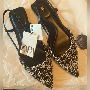 ZARA flat slingback